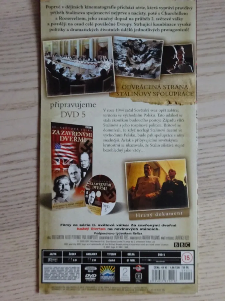 II. SVĚTOVÁ VÁLKA ZA ZAVŘENÝMI DVEŘMI 4, DVD FILM DOKUMENT