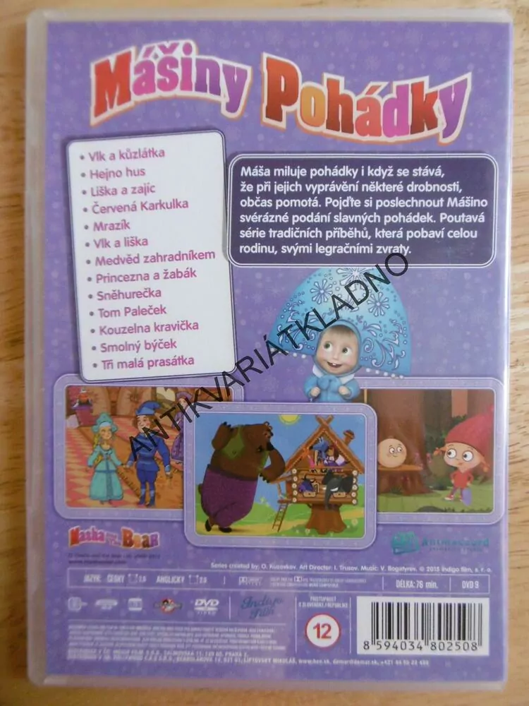 MÁŠINY POHÁDKY, 1.,DVD FILM 