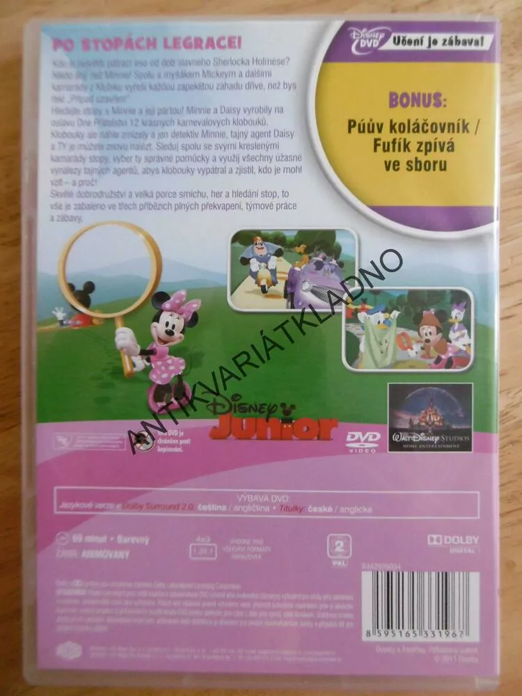 MICKEYHO KLUBÍK, DETEKTIV MINNIE, DVD FILM