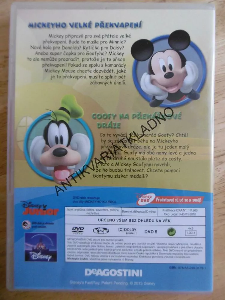 MICKEYHO KLUBÍK, DVD FILM 