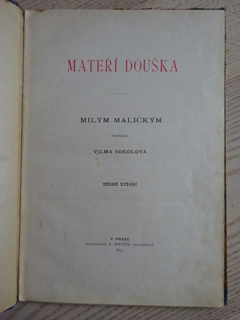 MATEŘÍ DOUŠKA, VILMA SOKOLOVÁ, **an