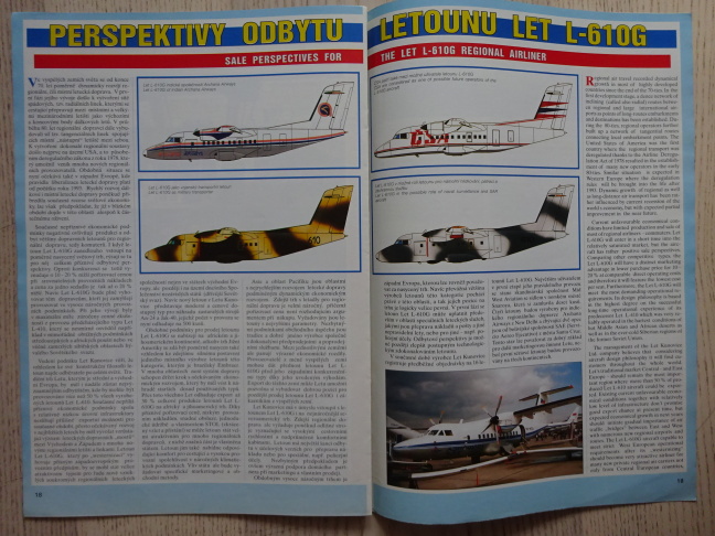 STORY OF THE L-610G, REGIONAL AIRLINER, ANGLICKY