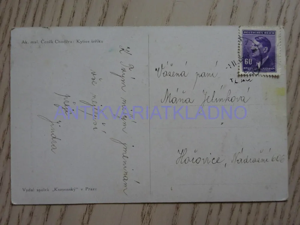 ŠEŘÍK, VÁZA, 1943, ZÁTIŠÍ