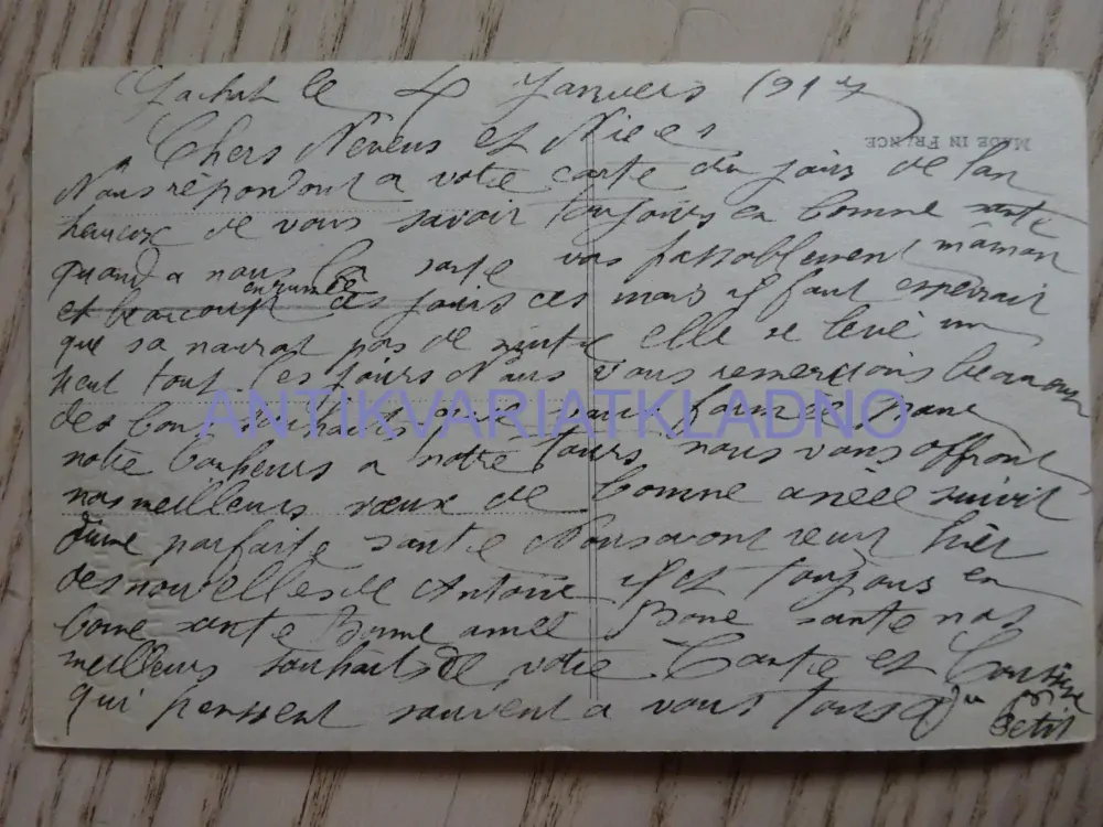 PODKOVA, JMELÍ, DOBRÝ ROK, FRANCOUZSKY, PTÁK