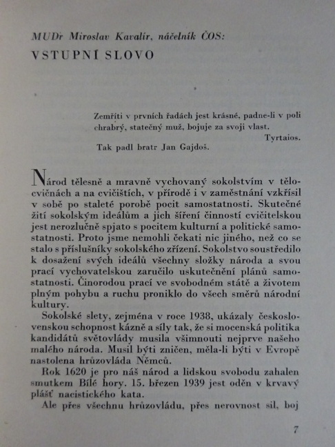 JAN GAJDOŠ, SOKOLSKÝ ZÁVODNÍK, RUDOLF PROCHÁZKA, **an