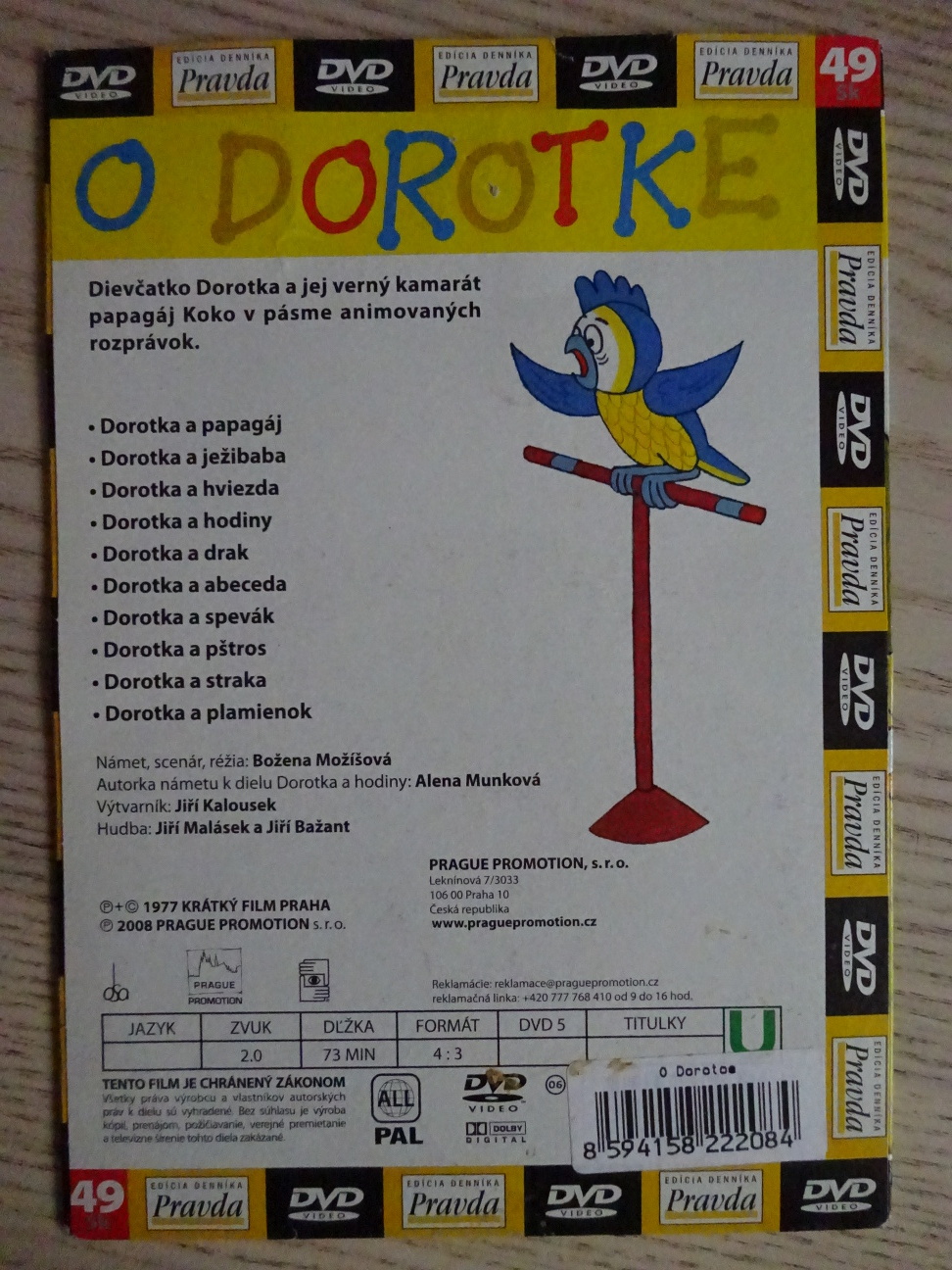 O DOROTKE, DVD FILM