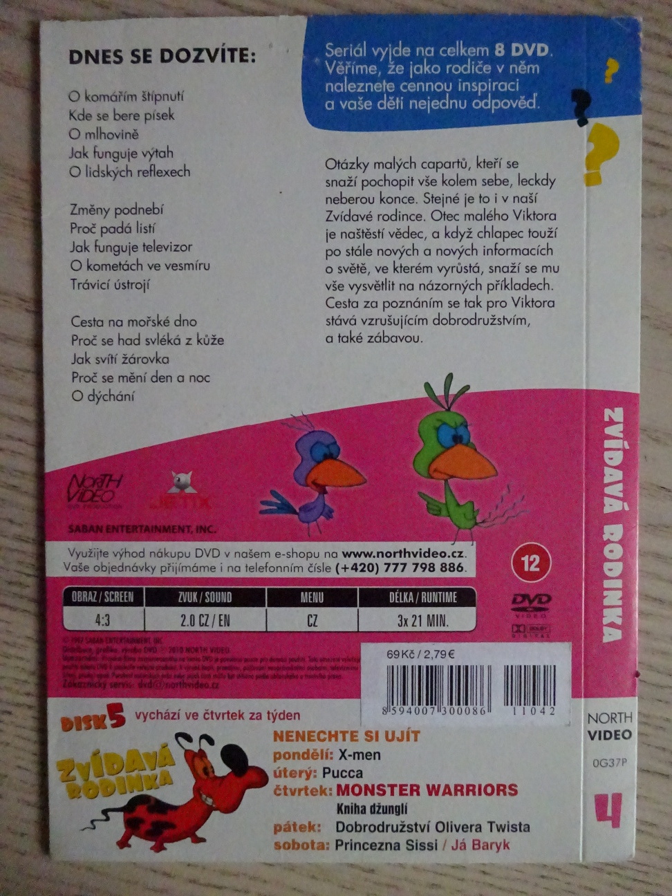 ZVÍDAVÁ RODINKA 4, DVD FILM