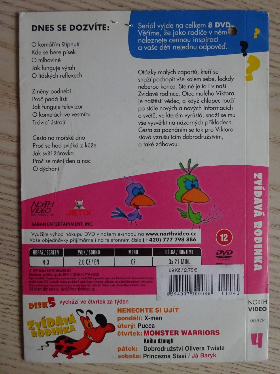 ZVÍDAVÁ RODINKA 4, DVD FILM
