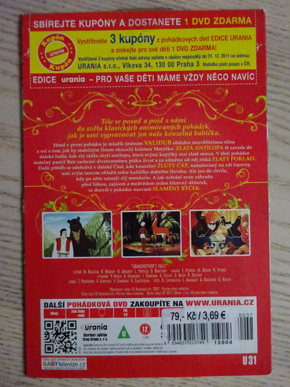 BABIČČINY POHÁDKY 1, DVD FILM POHÁDKA