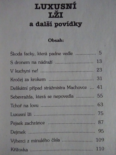 LUXUSNÍ LŽI A DALŠÍ POVÍDKY, 100% KRIMI, **an
