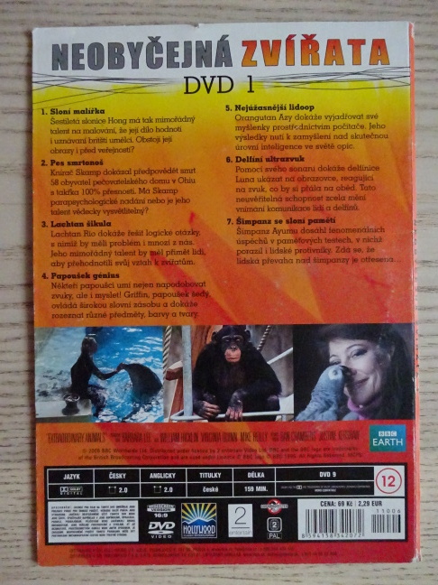 NEOBYČEJNÁ ZVÍŘATA, DVD FILM DOKUMENT
