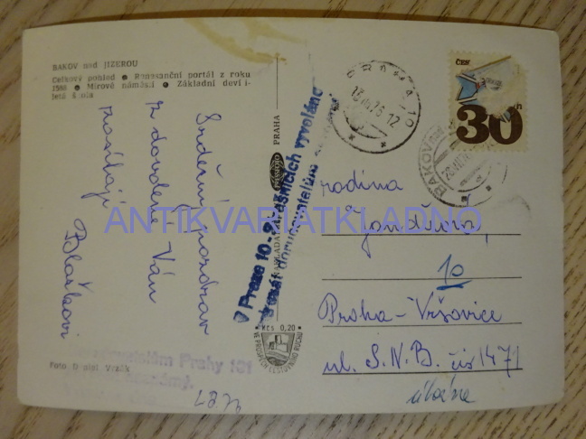 BAKOV NAD JIZEROU, 1976, OKRES MLADÁ BOLESLAV