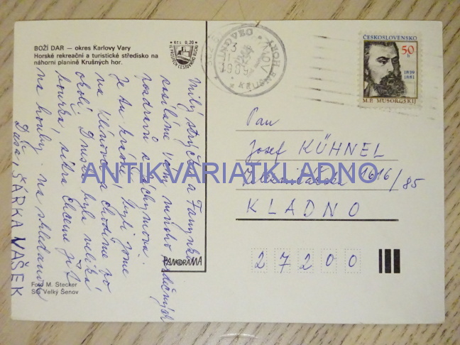 BOŽÍ DAR, 1989, OKRES KARLOVY VARY