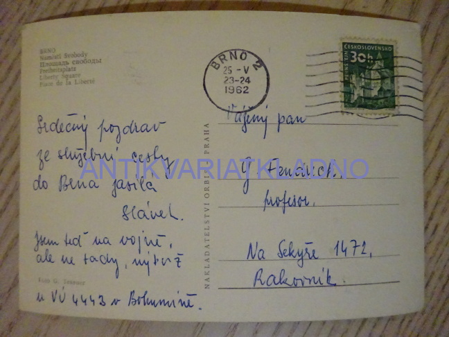 BRNO, NÁMĚSTÍ SVOBODY, 1962