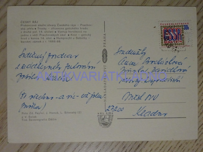 ČESKÝ RÁJ, PRACHOVSKÉ SKÁLY, HRAD KOST, HUMPRECHT, SOBOTKA, OKRES JABLONEC NAD NISOU