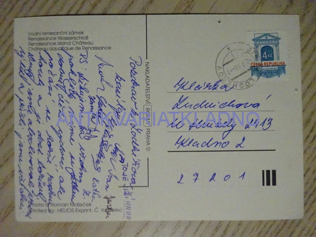 ČERVENÁ LHOTA, ZÁMEK, 1998, OKRES JINDŘICHŮV HRADEC