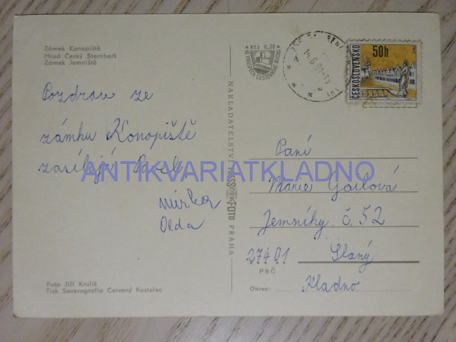 ČESKÝ ŠTERNBERK, KONOPIŠTĚ, JEMNIŠTĚ, 1981, OKRES BENEŠOV