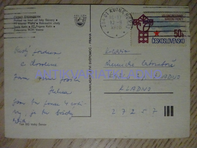 ČESKÝ ŠTERNBERK, 1986, OKRES BENEŠOV
