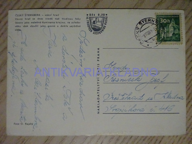 ČESKÝ ŠTERNBERK, 1961, OKRES BENEŠOV
