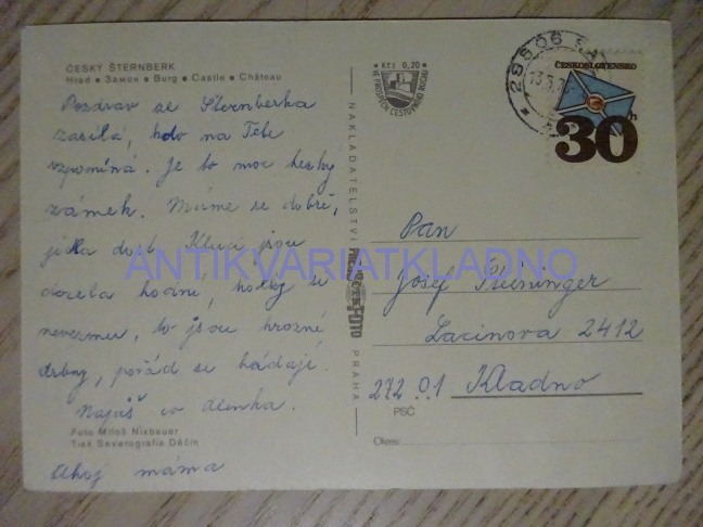 ČESKÝ ŠTERNBERK, 1976, OKRES BENEŠOV
