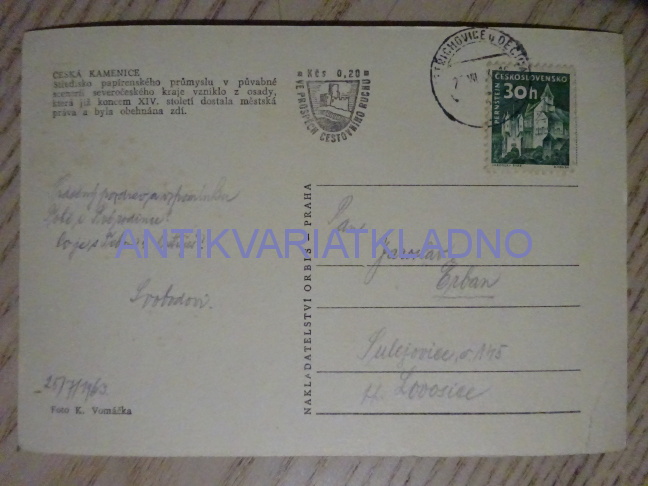 ČESKÁ KAMENICE, 1963, OKRES DĚČÍN