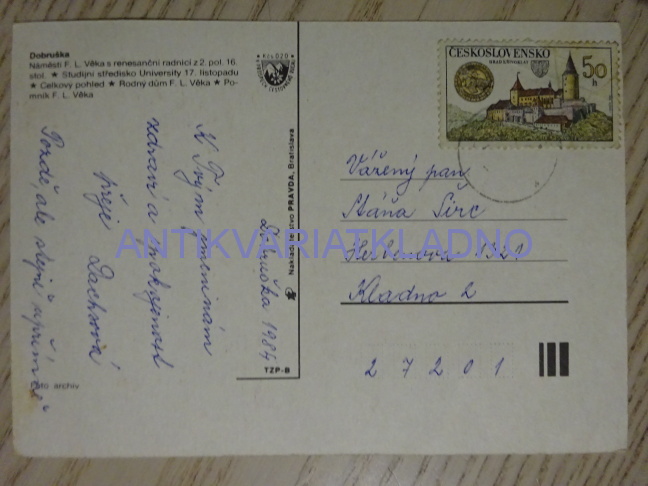 DOBRUŠKA, OKRES RYCHNOV NAD KNĚŽNOU, 1984