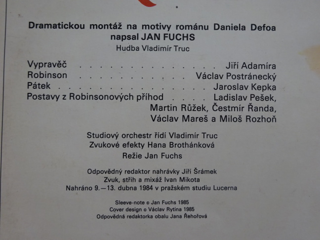 ROBINSON CRUSOE, DANIEL DEFOE, 2X LP MLUVENÉ SLOVO