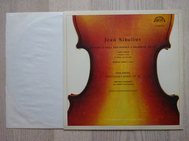 JEAN SIBELIUS, KONCERT PRO HOUSLE A OPRCHESTR, LP