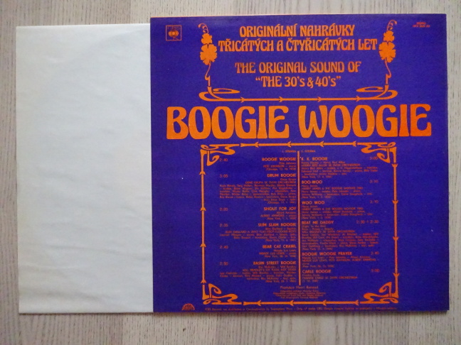 BOOGIE WOOGIE, ORIGINÁLNÍ NAHRÁVKY 30-40.LET, LP