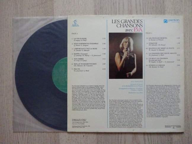 LES GRANDES CHANSONES AVEC EVA NOVOTNÁ, LP