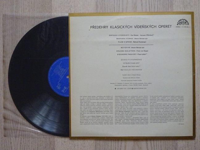 PŘEDEHRY KLASICKÝCH VÍDĚŇSKÝCH OPERET, LP