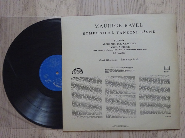 MAURICE RAVEL, SYMFONIE TANEČNÍ BÁSNĚ, LP
