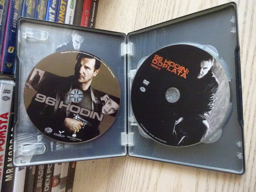 96 HODIN, TRILOGIE 1-3, LIAM NEESON, V PLECHOVÉ KRABIČCE, DVD FILM