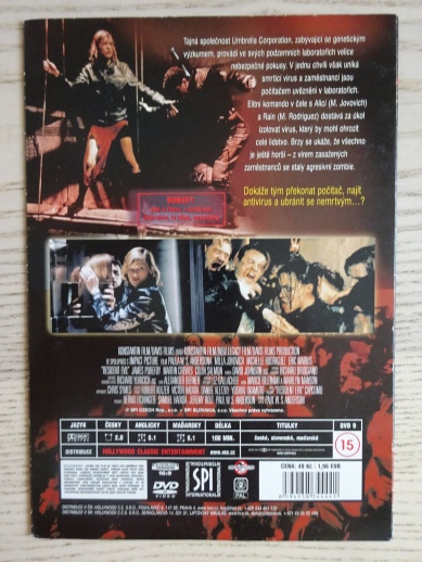 RESIDENT EVIL, DVD FILM