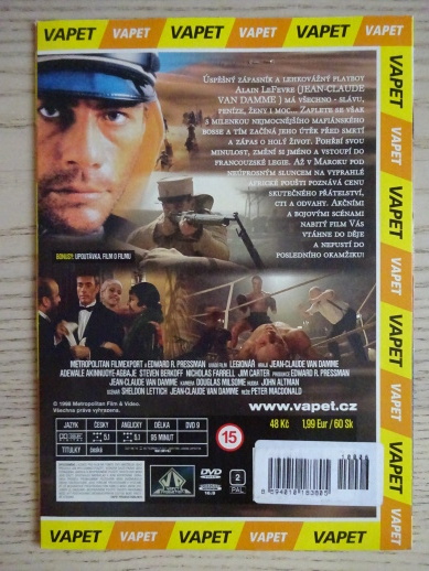 LEGIONÁŘ, DVD FILM