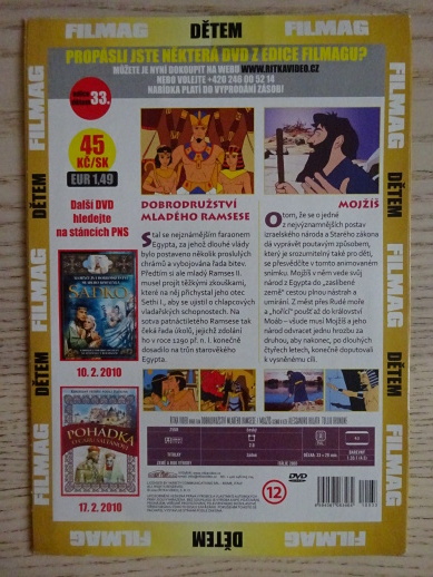 DOBRODRUŽSTVÍ MLADÉHO RAMSESE, MOJŽÍŠ, DVD FILM