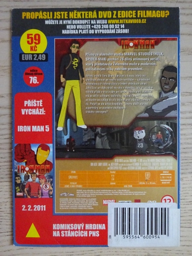 IRON MAN, OBRNĚNÁ DOBRODRUŽSTVÍ 4, DVD FILM