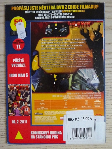 IRON MAN, OBRNĚNÁ DOBRODRUŽSTVÍ 5, DVD FILM