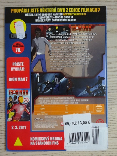 IRON MAN, OBRNĚNÁ DOBRODRUŽSTVÍ 6, DVD FILM