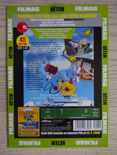 INSPEKTOR GADGET 2, DVD FILM POHÁDKA