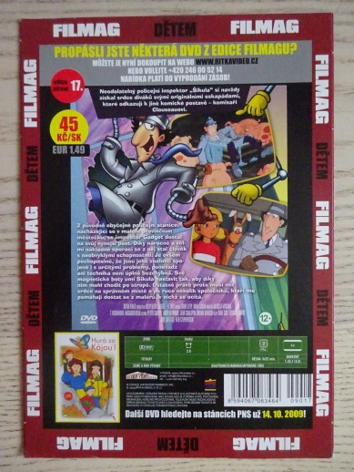INSPEKTOR GADGET 4, DVD FILM POHÁDKA