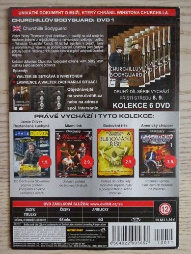 CHURCHILLŮV BODYGUARD, DVD FILM DOKUMENT