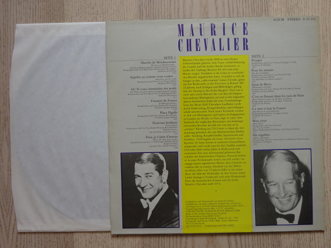 MAURICE CHEVALIER, GRAMODESKA