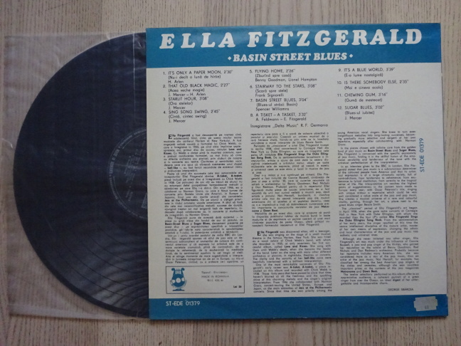 ELLA FITZGERALD, BASIN STREET BLUES, GRAMODESKA