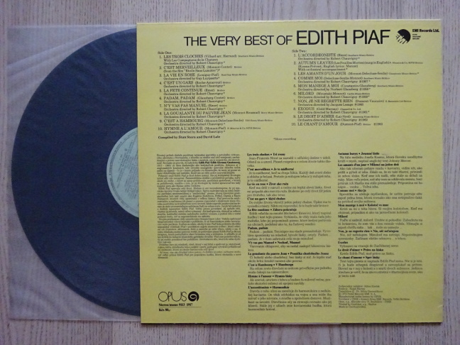 THE VERY BEST OF EDITH PIAF, LP