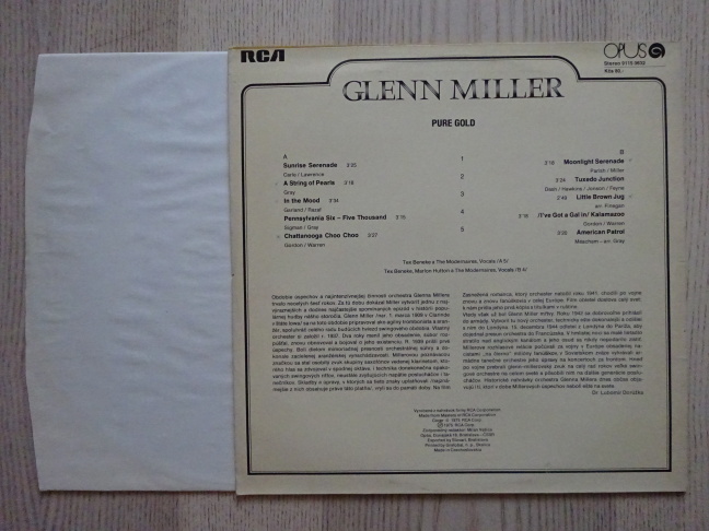 GLENN MILLER, PURE GOLD, LP