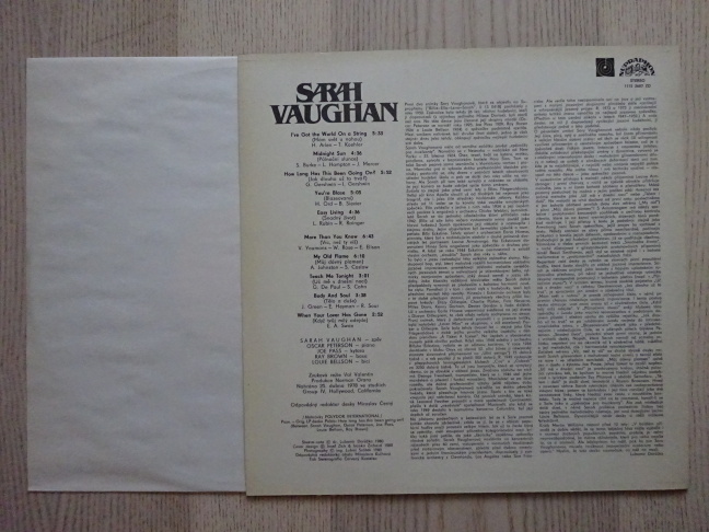 SARAH VAUGHAN, LP