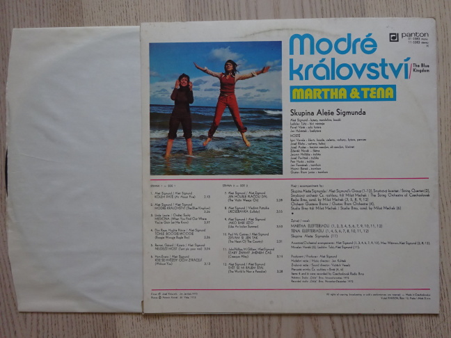 MODRÉ KRÁLOVSTVÍ, MARTHA A TENA, SKUPINA ALEŠE SIGMUNDA, LP