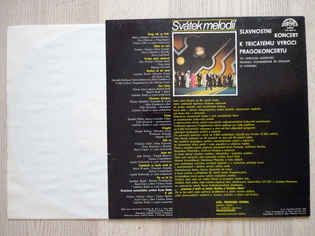 SVÁTEK MELODIÍ, GRAMODESKA