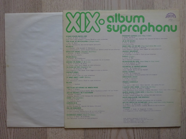 XIX. ALBUM SUPRAPHONU, GOTT, ZAGOROVÁ, KATAPULT A DALŠÍ, GRAMODESKA